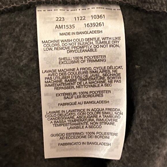 NEW Columbia Gray Fleece Vest Full Zip Front Zipper Pockets Men's XXL 2XL - Picture 6 of 7